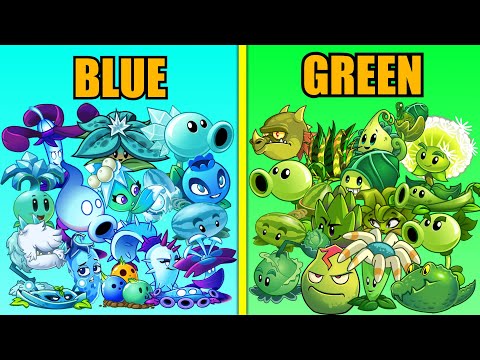 PLANTS TOURNAMENT | TEAM BLUE vs TEAM GREEN | WHO WILL WIN | PvZ 2 | TEAM PLANT vs TEAM PLANT