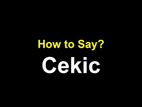 How to Pronounce Cekic Correctly American & British Accent