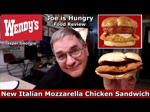 Wendy's® New Italian Mozzarella Chicken Sandwich Review | Joe is Hungry 🥪🧀🐔🥪🧀🐔