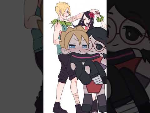 Cute Boruto x Sarada singing Wellerman  「Edit」「AMV」 #Shorts #Anime #Naruto #Boruto #amv