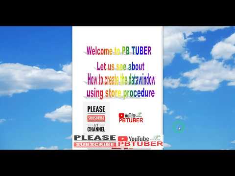 Creating Data Window using Procedure ( PB12.5 & SQL Server )