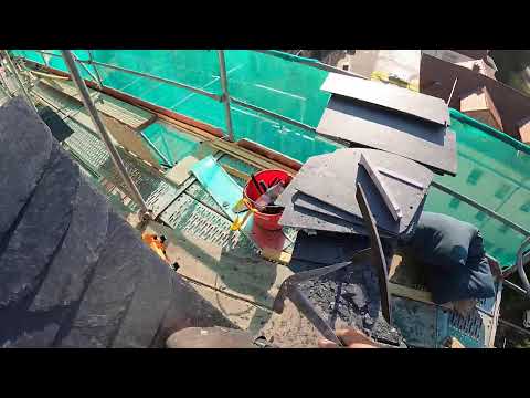 Schieferkehle decken  - Teil 79 - Schieferdach Freital - Schieferdecker Sachsen