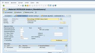 SAP4School - Modul A2 || Pflege von Material -stammdaten per MM02 im SAP ERP-System