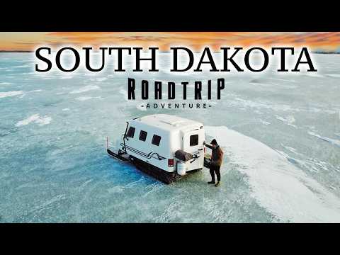 3 Day South Dakota Road Trip - Ice Fishing in $100K Snowbear