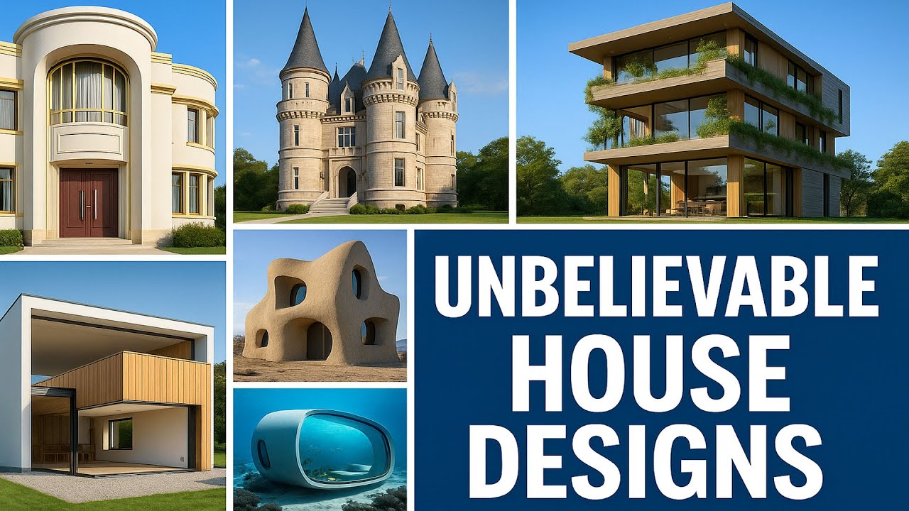Unbelievable House Designs Around the World – Art Deco, Castle, Modern & Surreal Homes