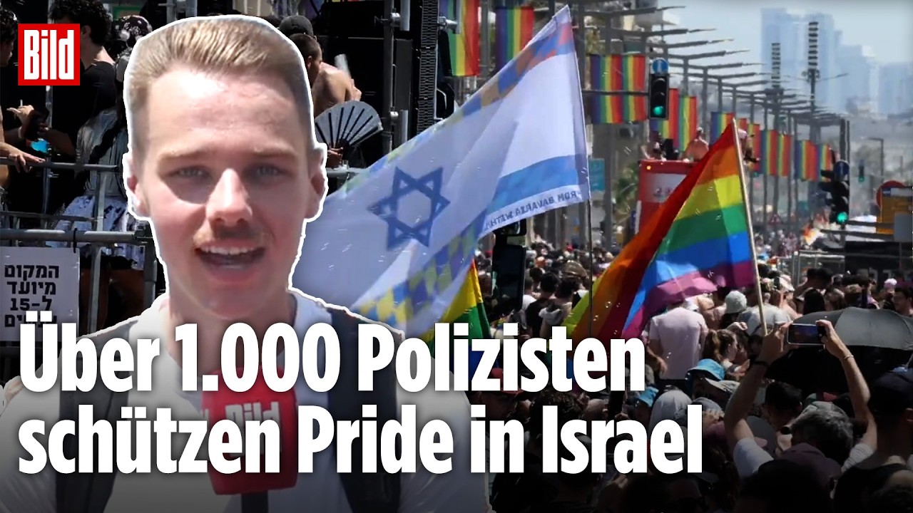 ISRAEL: Zehntausende feiern trotz Ausnahmezustand Pride in Tel Aviv – BILD-Reporter vor Ort