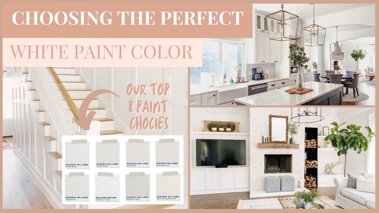 CHOOSING THE PERFECT WHITE PAINT | Top 8 White Paint Colors | FARMHOUSE LIVING