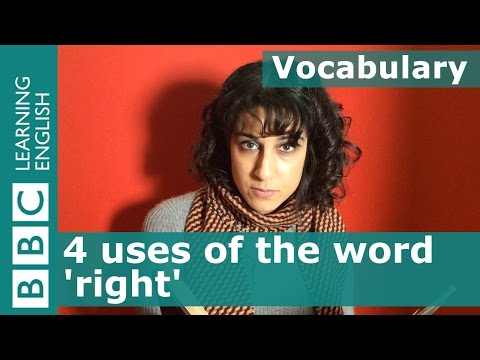 語彙 - 「正しい」の4つの用法 - Emma パート1 (Vocabulary - four uses of 'right' - Emma part 1)