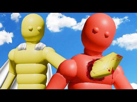 Super Dude Fights the Strongest NPCs! (with Active Ragdoll Physics)