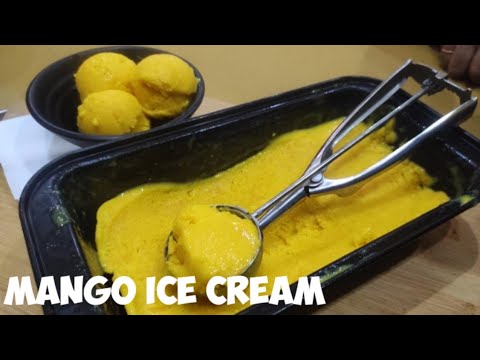 No cream, no whipped cream, no condensed milk mango icream