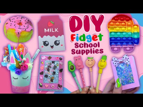 11 Fidget School Supplies - You will be SURPRISED - Viral TIKTOK Fidget Toys - Funny POP IT