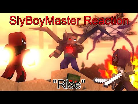 Jks Reacts to @SlyBoyMaster1 "Rise" - A Minecraft Music Video ♪ - Herobrine Vs Entity 303 + Dreadlord