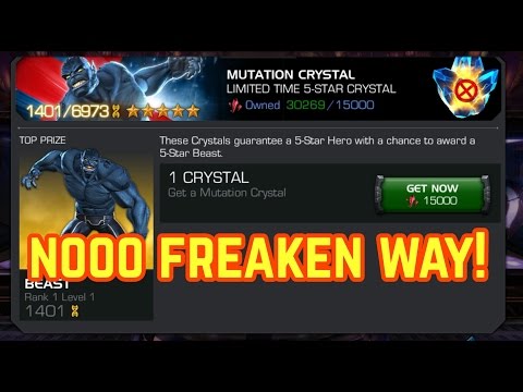BEAST 5-Star Crystals and 6x 4-Star Crystals Marvel Contest of Champions