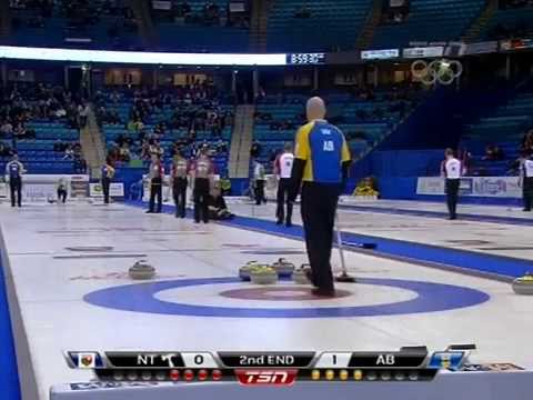 2012 Tim Hortons Brier - Koe (AB) vs. Koe (NT) - Draw 12