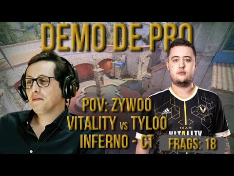 [PT] CS 2 -  zorlaK Analisa: PoV ZYWOO - VITALITY vs TYLOO - INFERNO (CT-SIDE) [Demo de Pro]