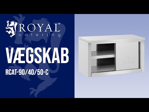 Produktvideo - Vægskab - 900 x 400 x 500 mm  - Royal Catering - 120 kg