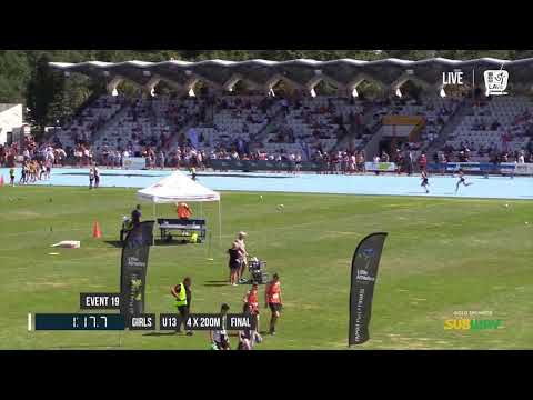 GIRLS U13 4X200M FINAL - 2017 SUBWAY STATE RELAY CHAMPIONSHIPS // LAVicTV