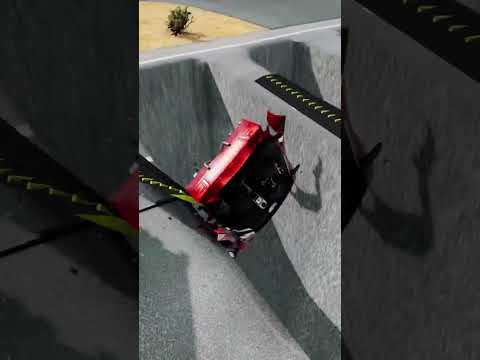 Cars vs Spike Strip 🔥 #shorts - BeamNG Drive | CrashingBeamNG