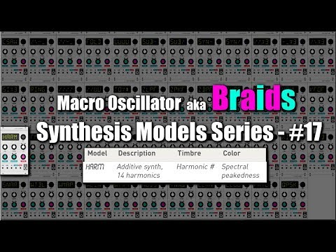 Braids Synthesis Models Series - #17 Additive Synth 14 Harmonics mode