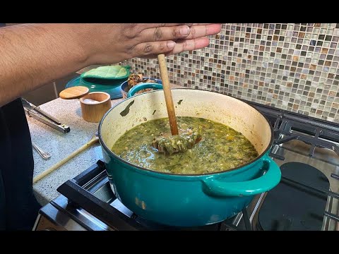 Salt(ed) Beef Callaloo #TastyTuesdays | CaribbeanPot.com