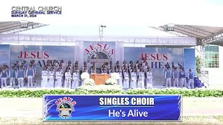 Download Lagu JMCIM | He's Alive | Singles Choir | March 31, 2024 Thumbnail