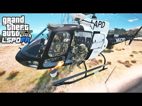 NOOSE SWAT Helicopter Patrol in GTA 5!!
