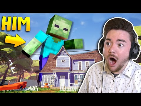 My Neighbor is A MINECRAFT ZOMBIE!!! | Hello Neighbor Gameplay (Mods)