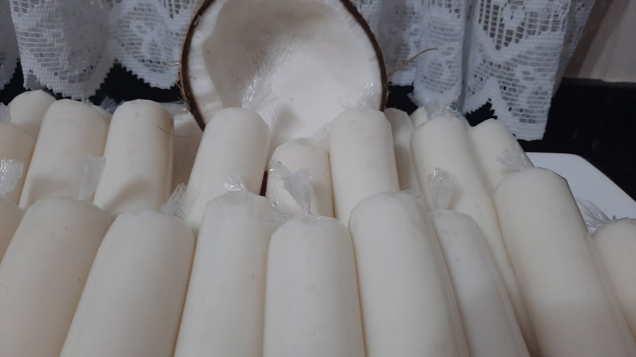 GELADINHO CREMOSO DE COCO NATURAL FAÇA E VENDA