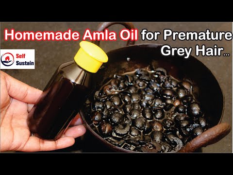 #hairfall Homemade Amla Oil for Premature grey Hair ||...