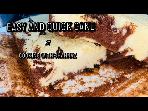 Easy and quick cake recipe by cooking with shahnaz