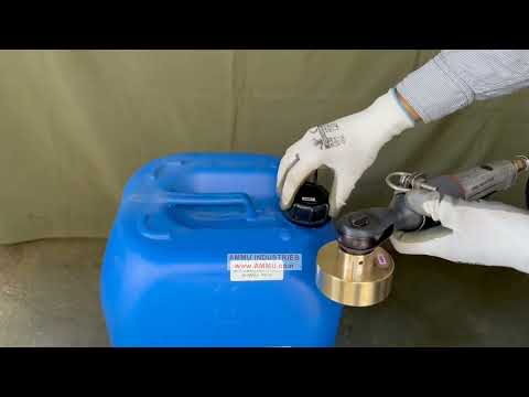 Pneumatic Plastic Screw Cap Tightening Tool Machine for Jerrycan, Drums, Pails, Containers