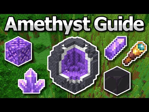 The Ultimate Minecraft 1.20 Guide To Amethyst | Geodes, Tinted Glass, Shards, Spyglass & Crystals