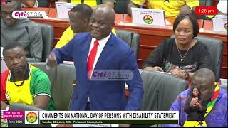 'MMDAs sitting on funds meant for PWDs' - Local Gov't Minister, Ahmed Ibrahim fumes in Parliament