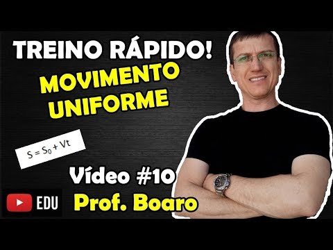 UNIFORM MOVEMENT - EXERCISE - QUICK WORKOUT - Prof. Marcelo Boaro VIDEO #10