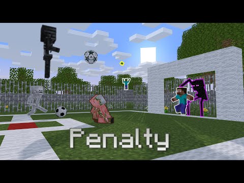 Monster School: Penalty Football - Minecraft Animation