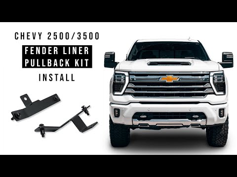Chevy 2500 and 3500 Fender Liner Pullback Kit Install
