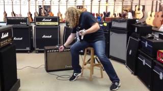 Video thumbnail for Mark Dunn Reviews the Devilcat Jimmy Combo Amplifier by Alpha Music