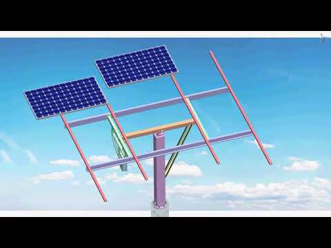 ZRS semi auto dual axis solar tracking system installation (CINCO SOLAR)