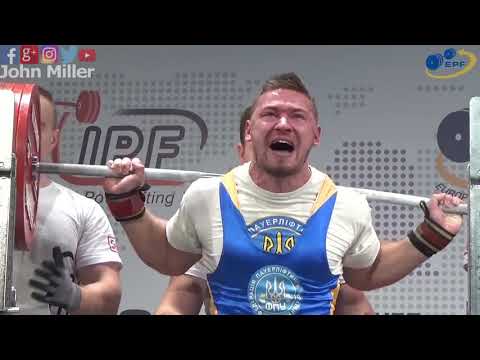 Anatolii Novopismennyi - 850kg 1st Place 93kg - European Classic Championships 2018