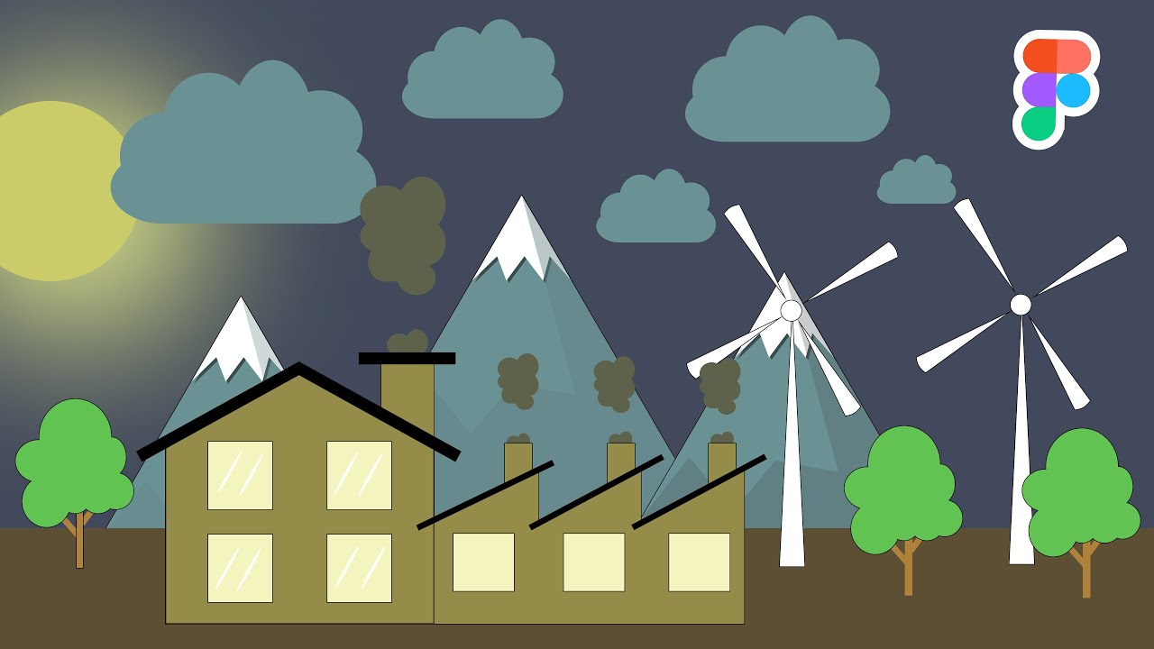 Draw with me: How to draw a landscape illustration using Figma
