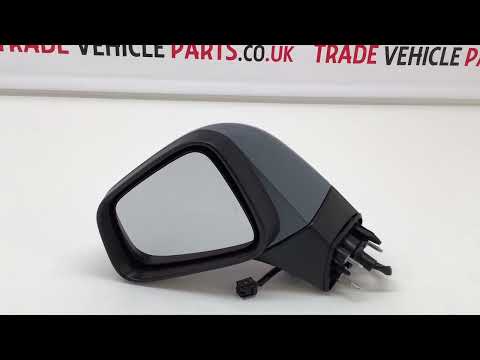 Fits Vauxhall Mokka 2012-2016 Door Wing Mirror Electric Heated Primed Passenger Side video