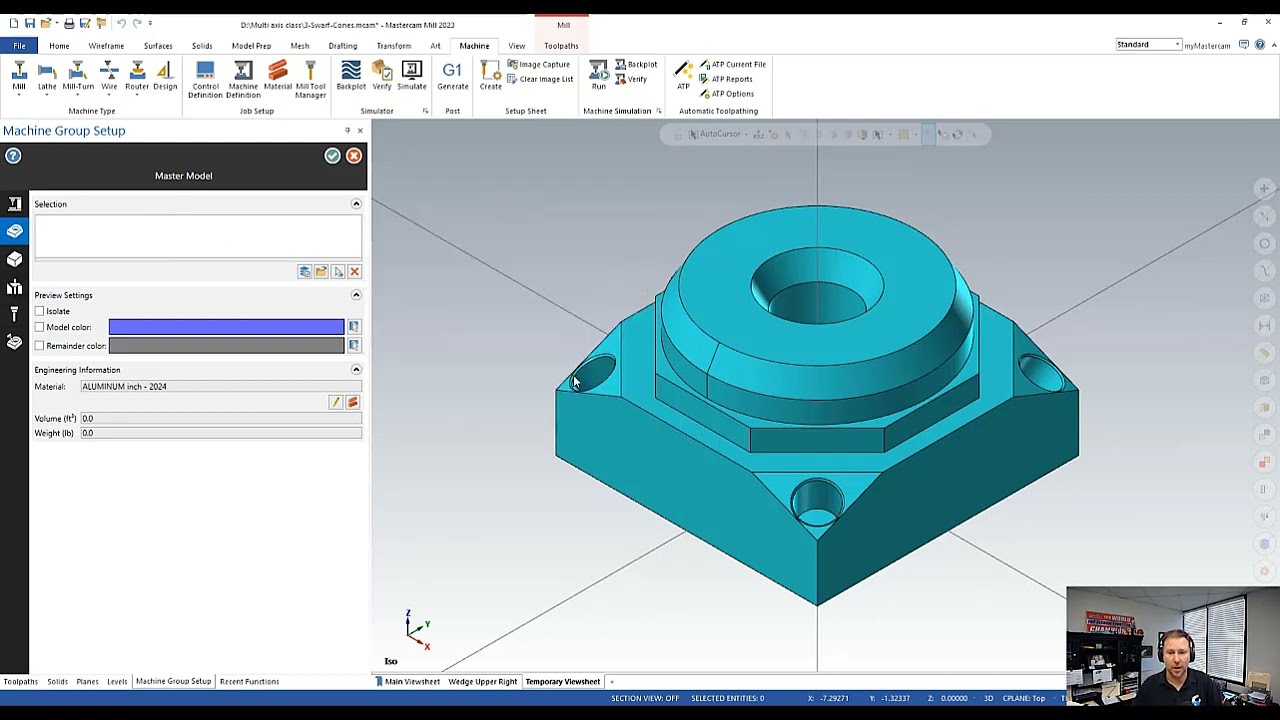 Mastercam 2023 Job Setup