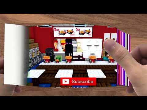 FLIPBOOK  Monster School  SCULPT PEOPLE CHALLENGE   Minecraft Animation011
