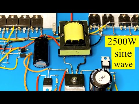 how to make simple inverter 2500W , sine wave ,mosfet ,JLCpcb