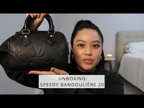 NEW Louis Vuitton Speedy Bandouliere 20 Monogram Empreinte Leather | Unboxing + Review