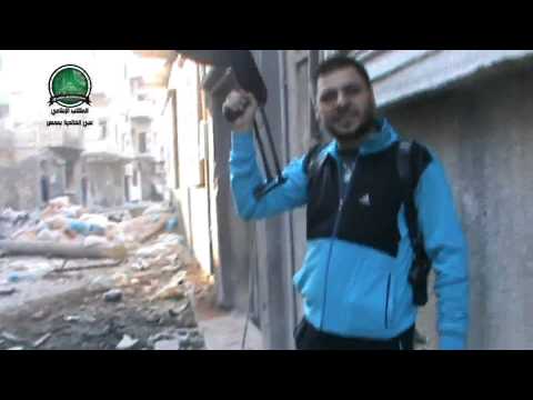 جثمان أبو اسعد الشركسي بعد عملية تحرير حي وادي السايح في حمص
