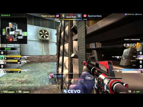 Liquid vs Sponsorless Game 1 (CEVO-P CS:GO Season 8) - Misled, LATORR, & Helium