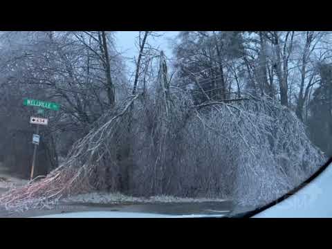 02-15-2021 Dinwiddie CO., VA - Ice Storm Shreds Infrastructure - Est. 2 Weeks Until Power is Restore