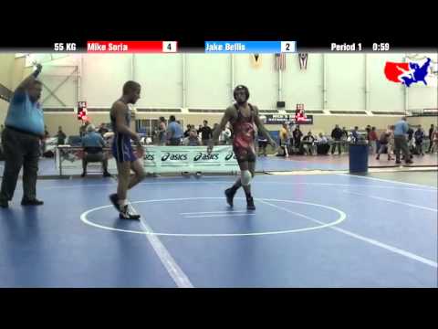 Mike Soria vs. Jake Bellis at 2013 ASICS University Nationals - GR