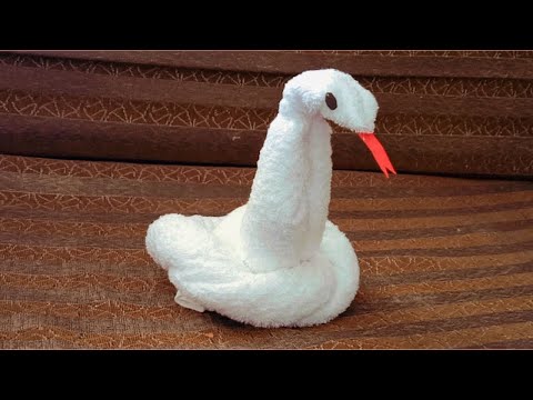 #handmade ideas  How To Make Towel Snake#towel animals#towel design